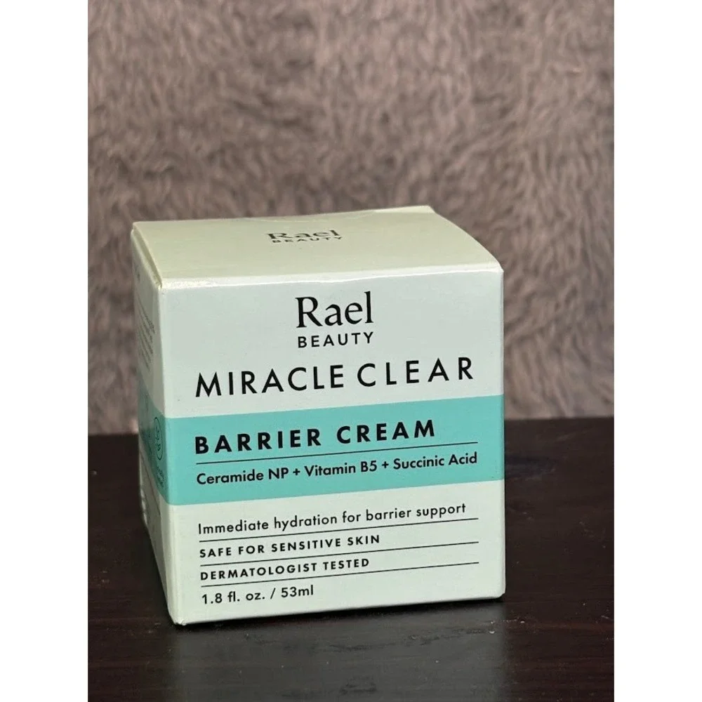Rael Beauty Miracle Clear Barrier Cream 1.8oz Ceramide B5 Succinic Acid New